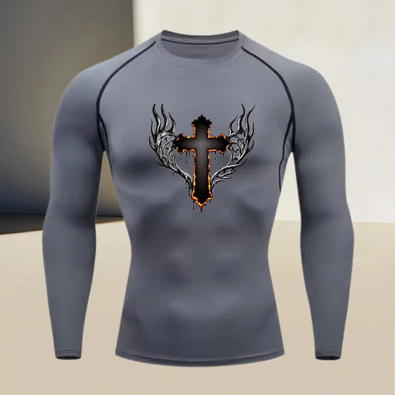 Men's Compression Shirt S,M,L,XL