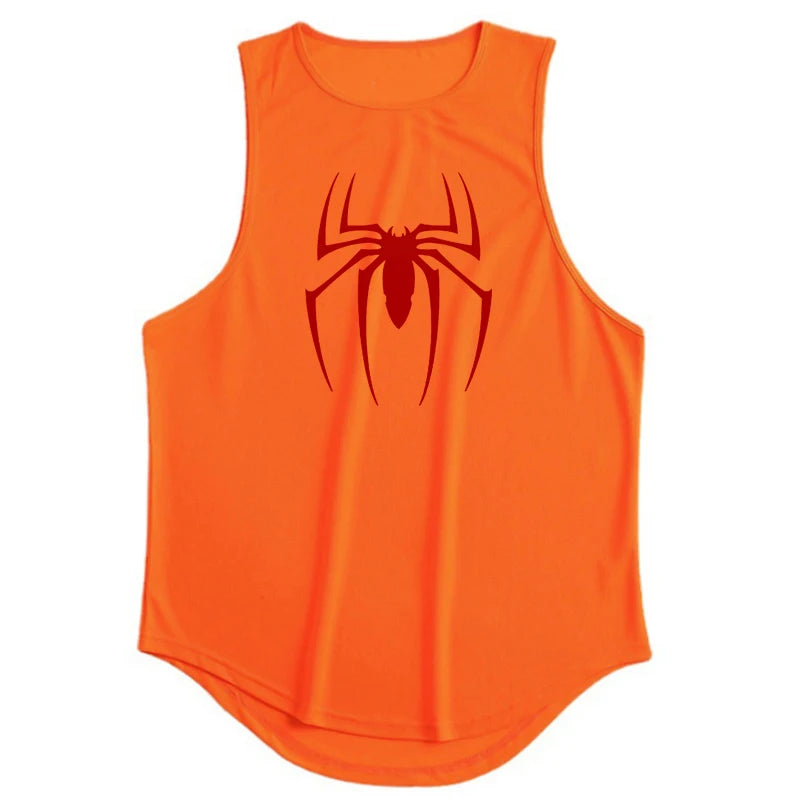 Short Sleeve Red Spider Gym TankTop