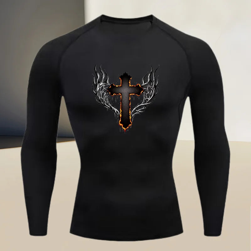 Men's Compression Shirt S,M,L,XL