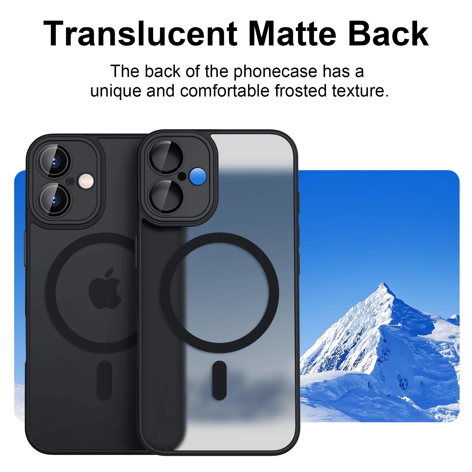 Luxury iPhone Case Matte Translucent Shockproof Case