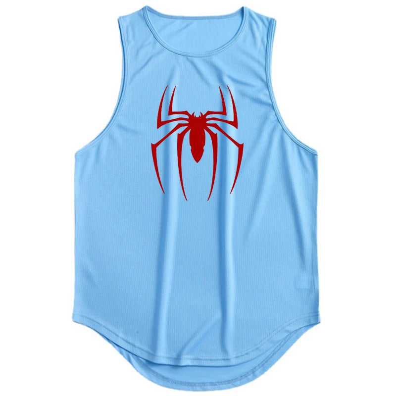 Short Sleeve Red Spider Gym TankTop